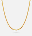 Herringbone Necklace in 18k Gold Plating on 925 Silver - Ash & Harry