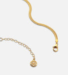 Herringbone Necklace in 18k Gold Plating on 925 Silver - Ash & Harry
