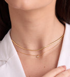 Herringbone Necklace in 18k Gold Plating on 925 Silver - Ash & Harry