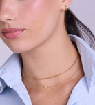 Paperclip Necklace in 18k Gold Plating on 925 Silver - Ash & Harry