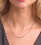 Paperclip Necklace in Rhodium Plating on 925 Silver - Ash & Harry