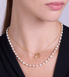 Pearl Beaded Necklace in 18k Gold Plating on 925 Silver - Ash & Harry