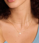Round Pave Cluster Necklace in 18k Gold Plating on 925 Silver - Ash & Harry