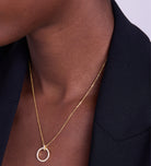 Gemstone Ring Necklace in 18k Gold Plating on 925 Silver - Ash & Harry