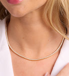 Tennis Necklace in 18k Gold Plating on 925 Silver - Ash & Harry