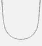 Tennis Necklace in Rhodium Plating on 925 Silver - Ash & Harry