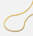 Tennis Necklace in 18k Gold Plating on 925 Silver - Ash & Harry