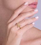 Butterfly Open Ring in 18k Gold Plating on 925 Silver - Ash & Harry