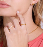 Chained Ring in 18k Gold Plating on 925 Silver - Ash & Harry
