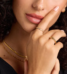 Half Infinity Band in 18k Gold Plating on 925 Silver - Ash & Harry