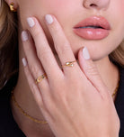 Paperclip Ring in 18k Gold Plating on 925 Silver - Ash & Harry