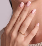 Thin Stacker Ring in 18k Gold Plating on 925 Silver - Ash & Harry