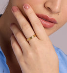 Trio Band Stacker Ring in 18k Gold Plating on 925 Silver - Ash & Harry