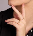Twist Ring in 18k Gold Plating on 925 Silver - Ash & Harry