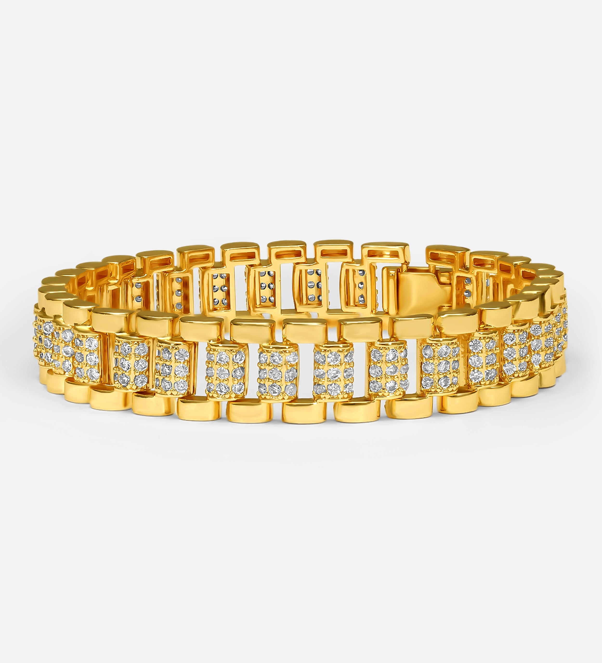 Watch Band Pave Link Bracelet - Ash & Harry