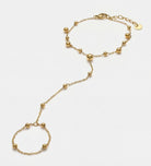 Dotted Bead Hand Chain in Gold - Ash & Harry
