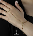 Dotted Bead Hand Chain in Gold - Ash & Harry