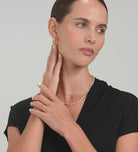 Two Stone Open Bezel Ring in Gold