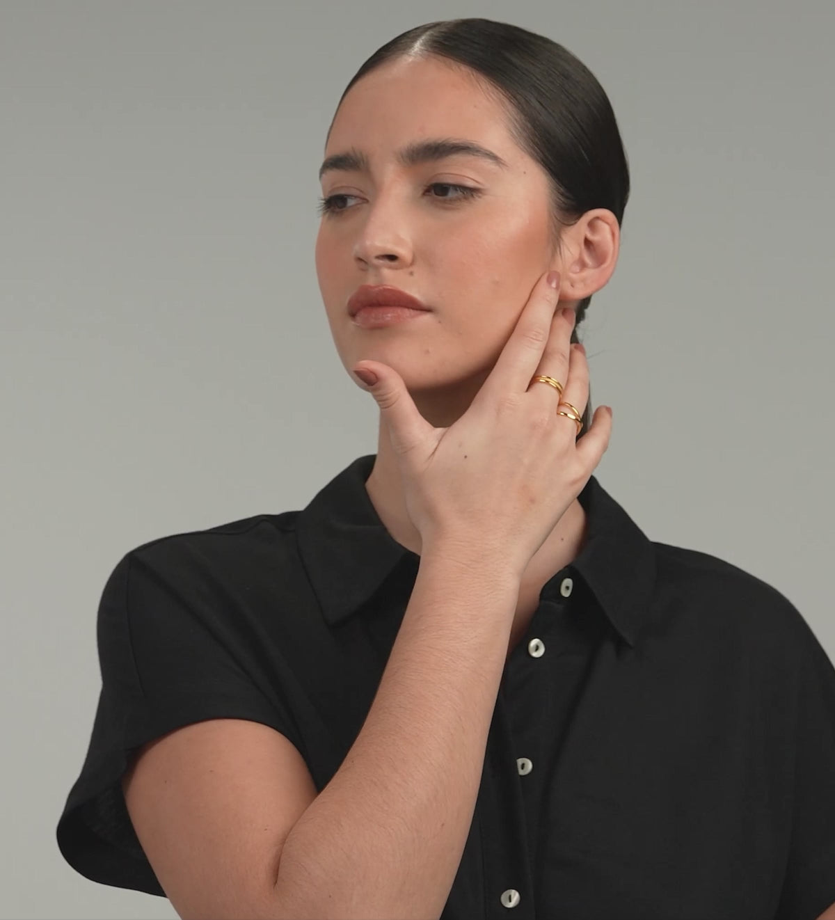 X Ring in Gold