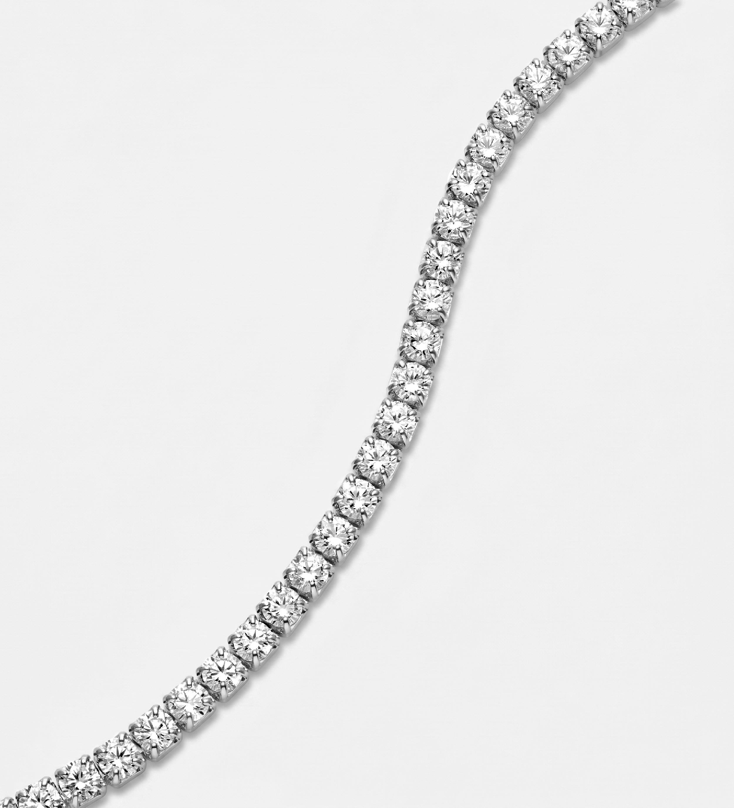Tennis Bracelet in Rhodium Plating on 925 Silver - 2mm - Ash & Harry